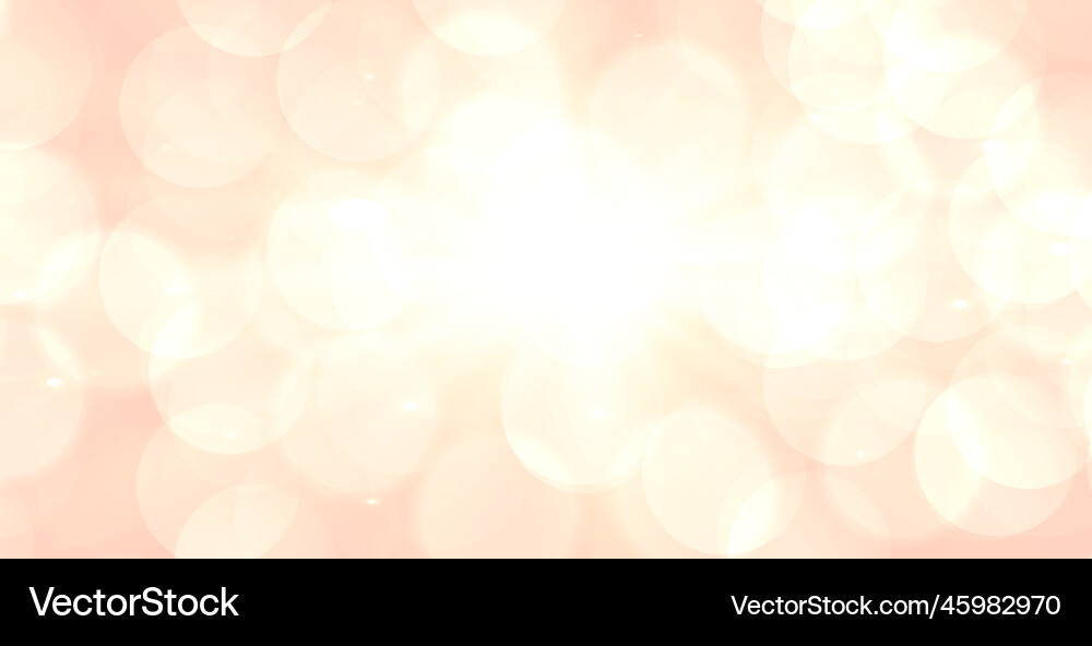 Soft bokeh banner with text space design vector image