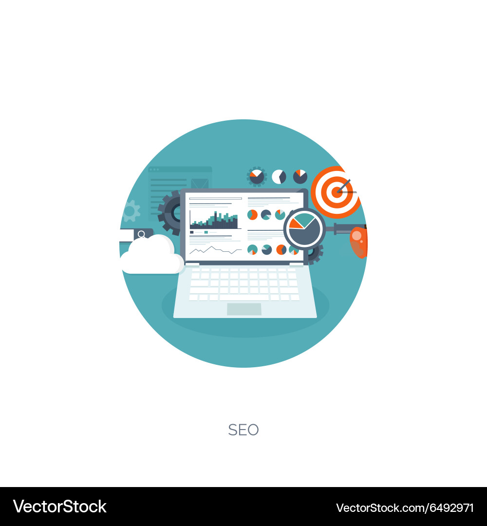 Flat background coding Royalty Free Vector Image