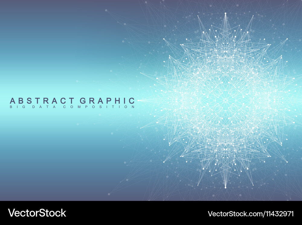 Graphic abstract background communication big Vector Image
