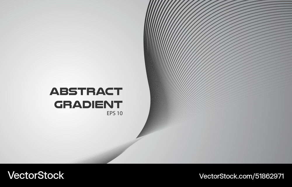 Gray abstract background with curve line Vector Image
