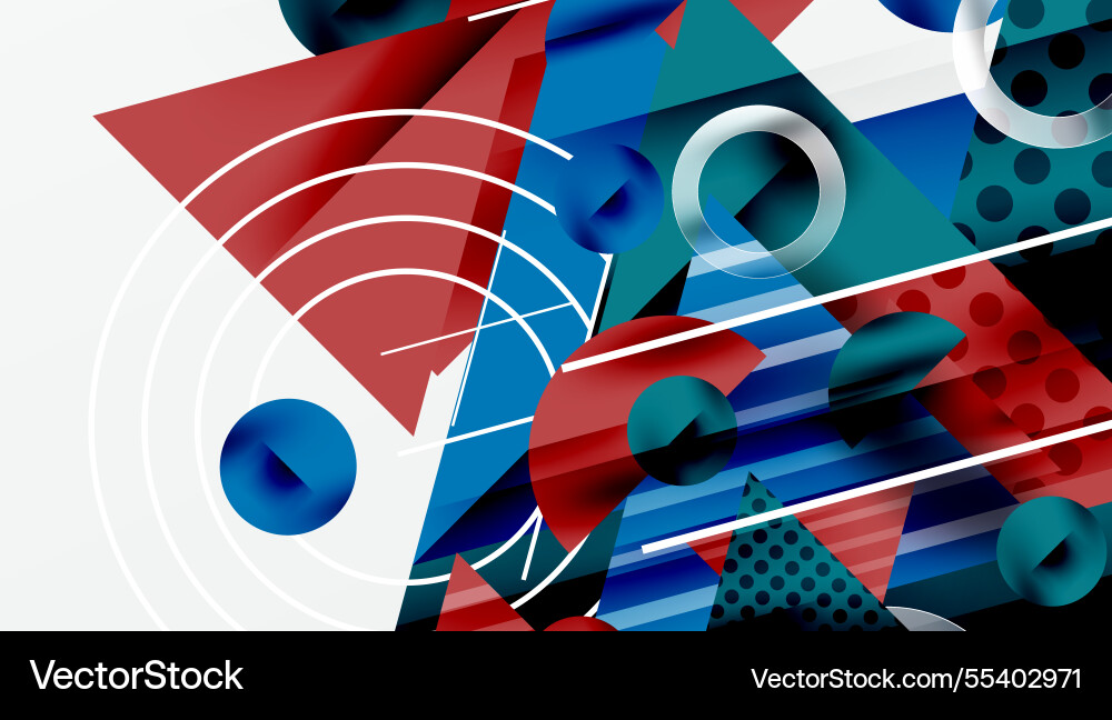 Modern abstract design with overlapping Modern abstract design with overlapping Vector Image