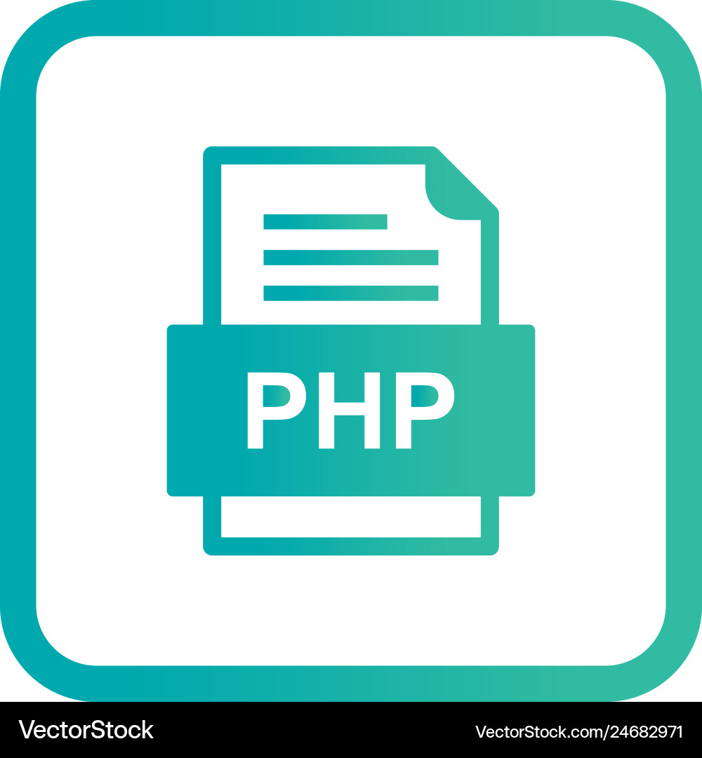 Php file document icon vector image