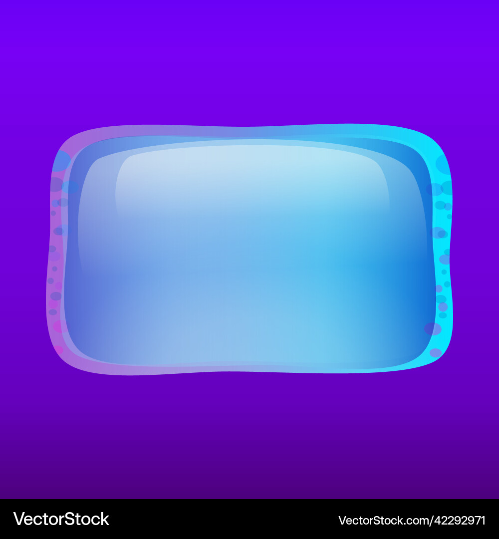 Space game ui frame for mobile interface design vector image