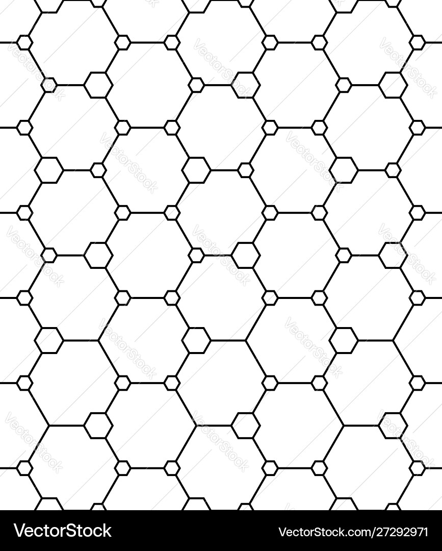 Technical honeycomb seamless pattern Technical honeycomb seamless pattern vector image