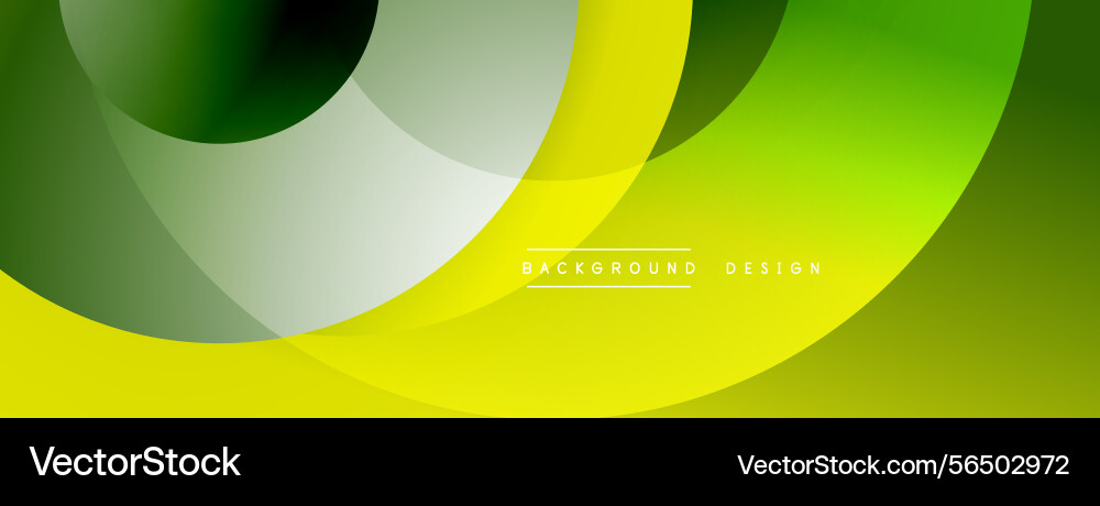Abstract design features overlapping circles Vector Image