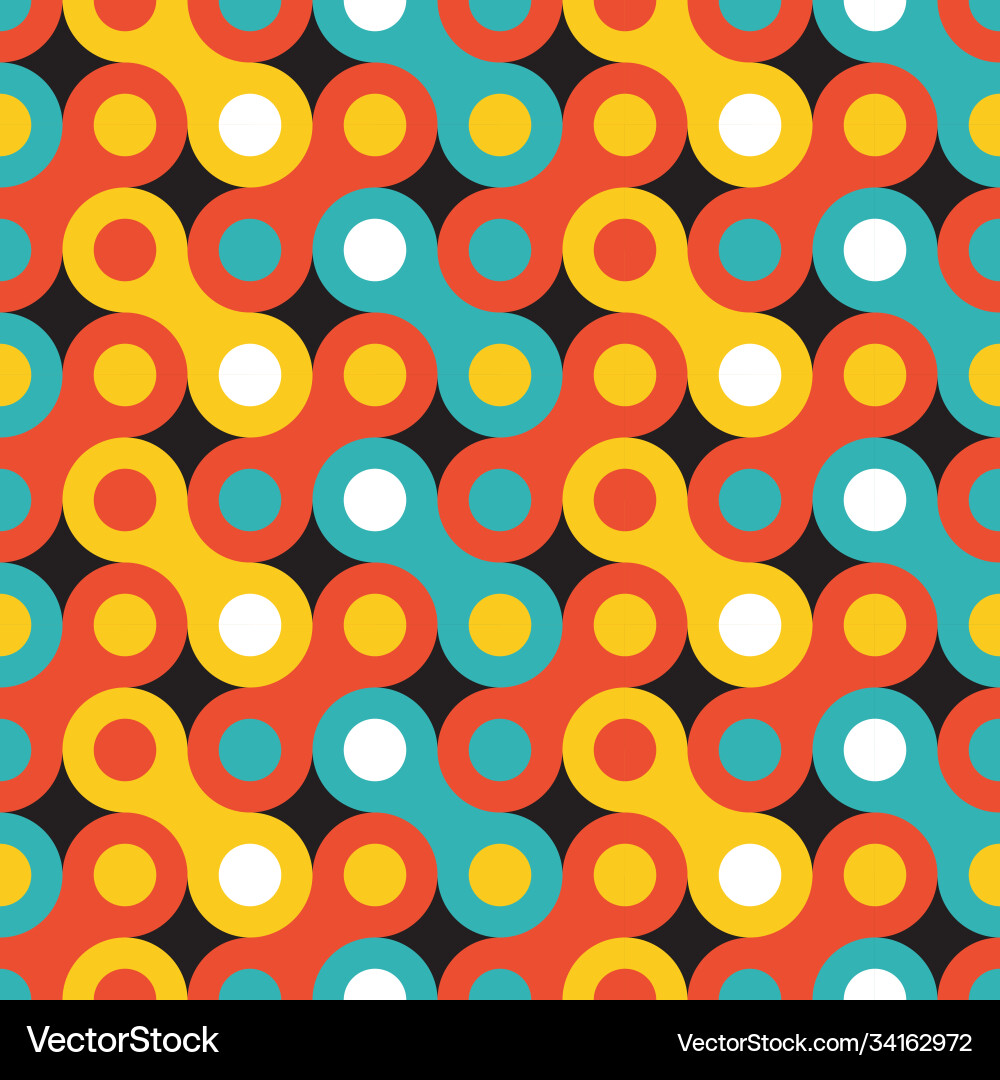 Abstract Geometric Circles Pattern vector image
