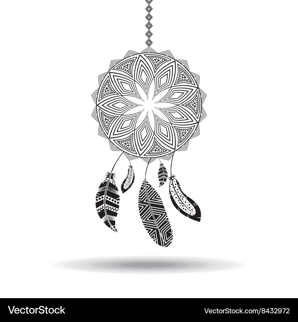 Boho style design vector image