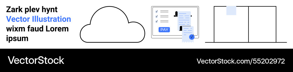 Cloud computing and digital interaction Cloud computing and digital interaction vector image