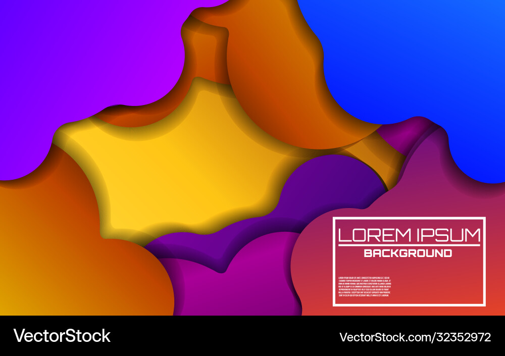 Dynamic colorful background with bright gradients vector image