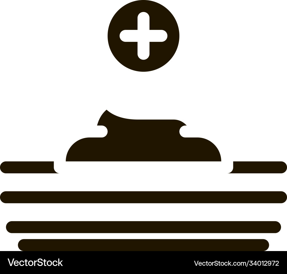 Gesundheitscreme Ikone glyph Gesundheitscreme Ikone glyph vektorbild
