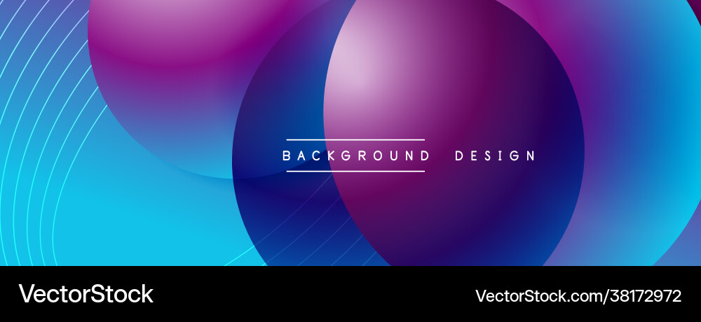 Gradient circles with shadows techno Gradient circles with shadows techno vector image