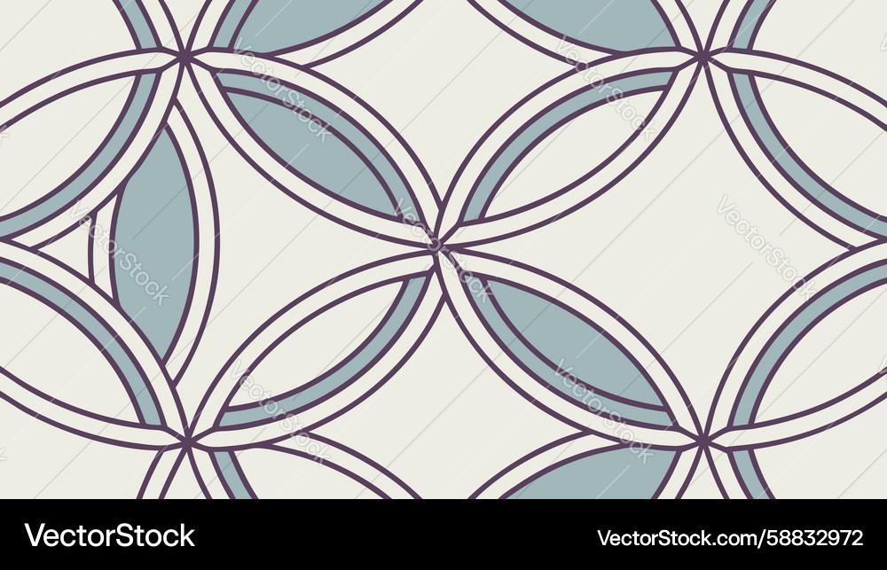 Interlocking Circles Pattern Vector Image