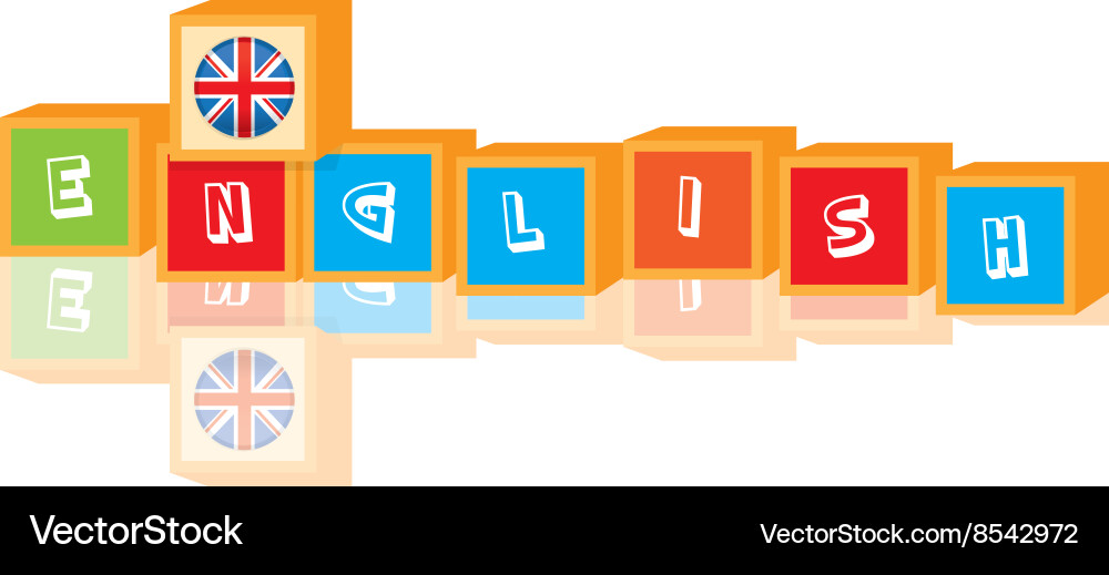 Learn language vector image
