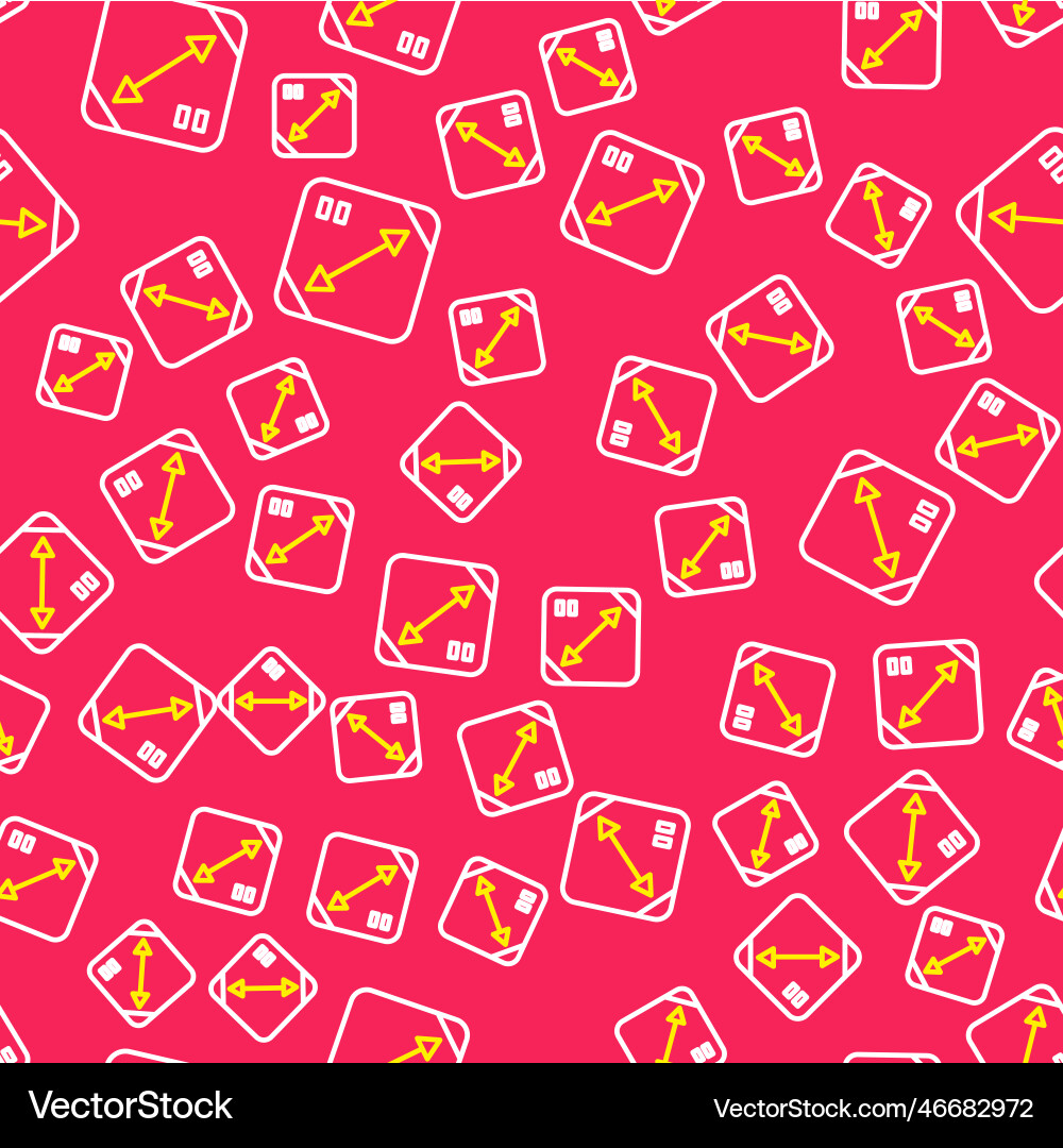 Line diagonal measuring icon isolated seamless Vector Image