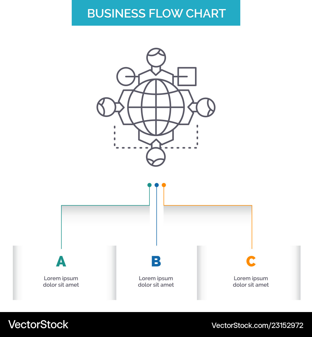 Logic Flow Chart - Operations & Processes vector image