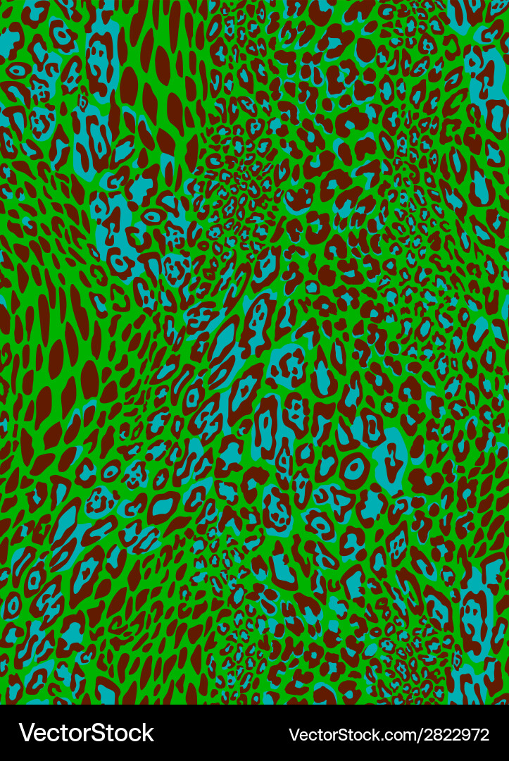 Seamless leopard pattern vector image