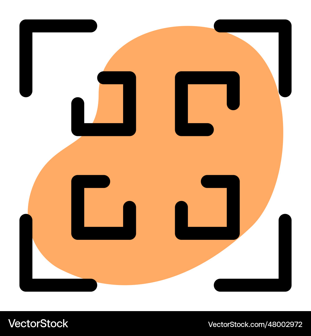 Set of information infused via qr code vector image