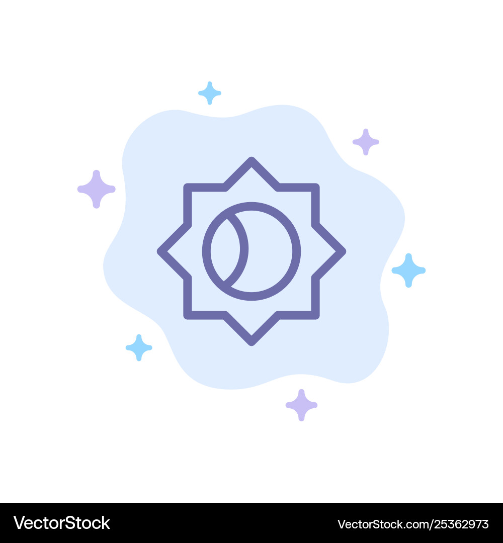 Basic setting ui blue icon on abstract cloud Basic setting ui blue icon on abstract cloud vector image