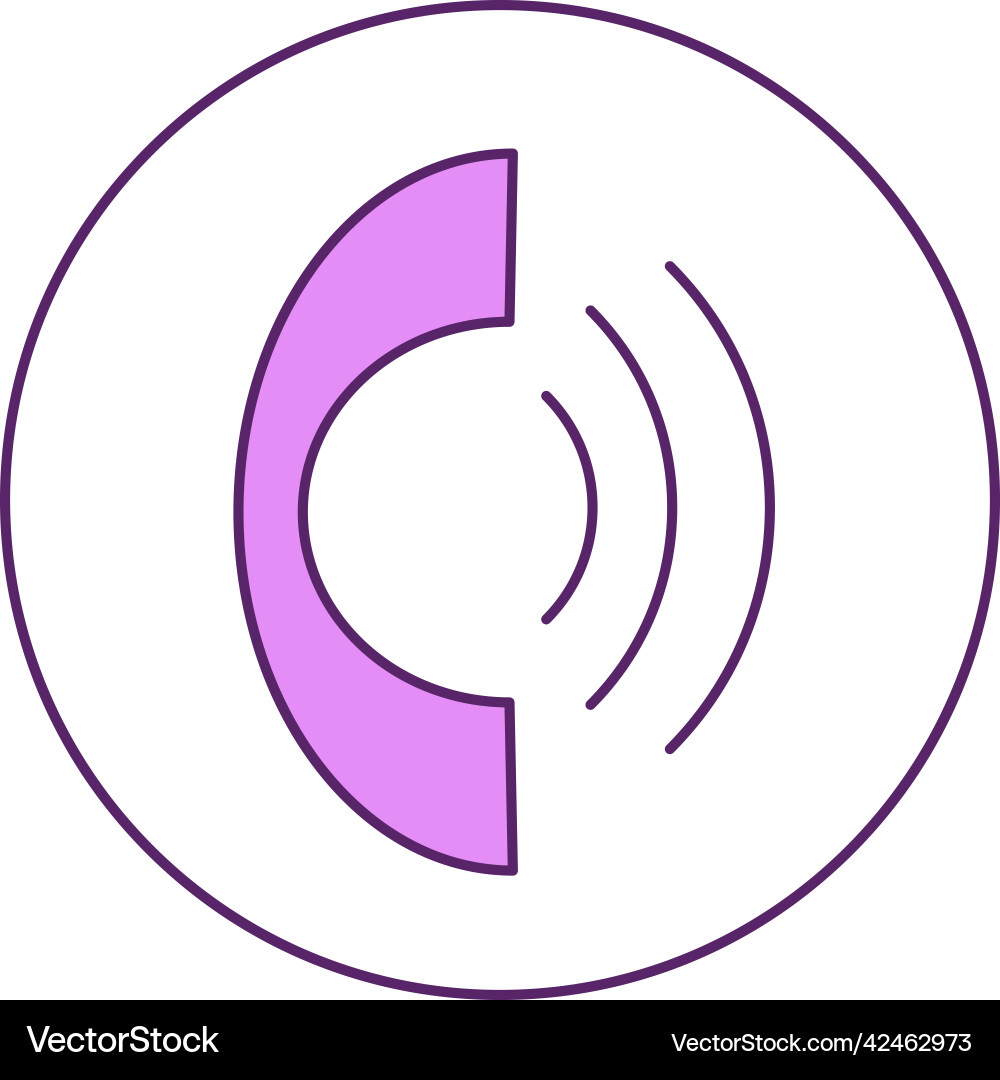 Call us button semi flat color element Call us button semi flat color element Vector Image