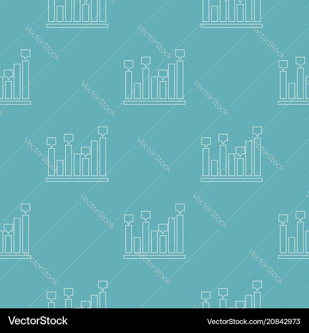 Chart Pattern Seamless - Data & Finance vector image