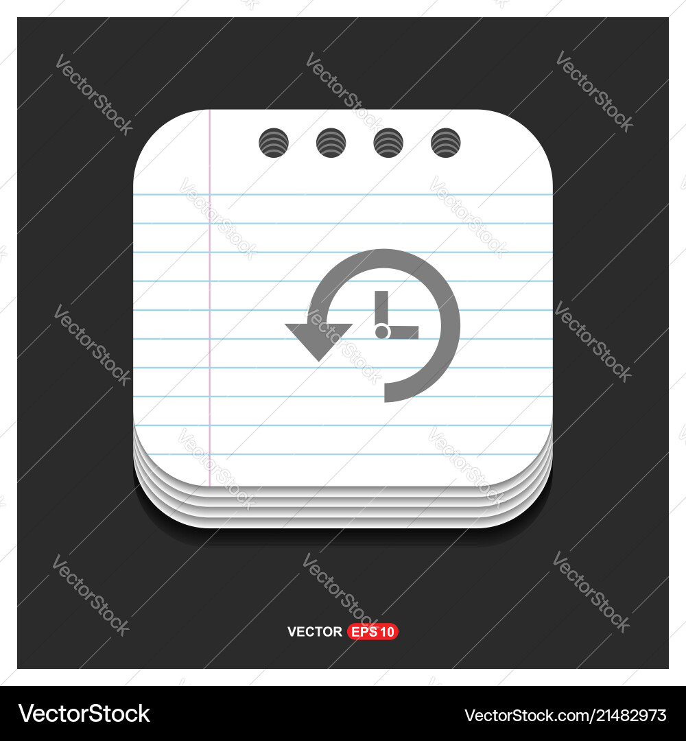 Cuckoo clock icon gray on notepad style Cuckoo clock icon gray on notepad style vector image