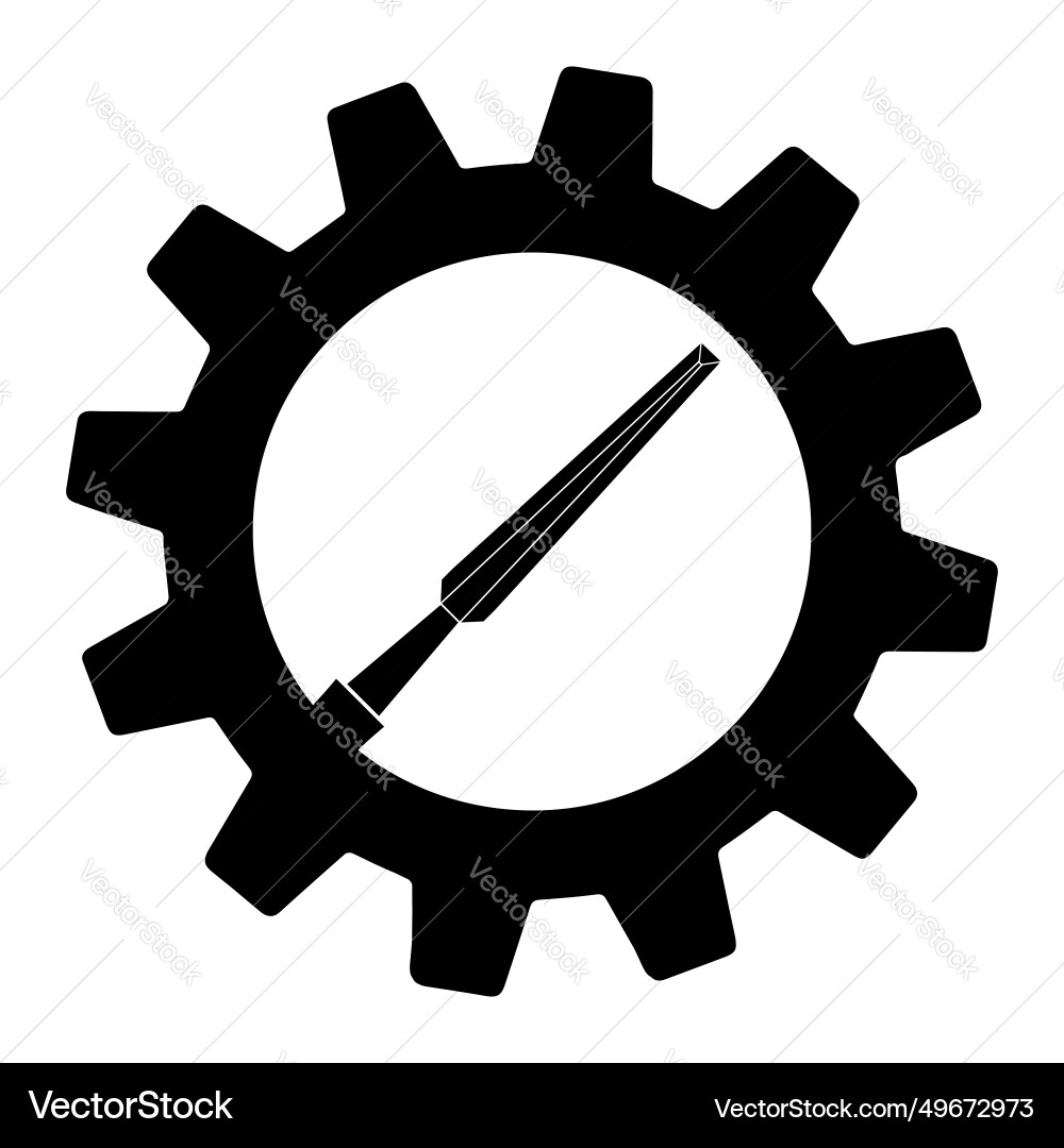 Einfaches Meißel-Symbol im Gang für App oder Web Einfaches Meißel-Symbol im Gang für App oder Web vektorbild