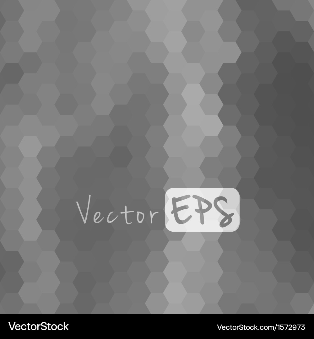 Hexagon Pixel Mosaic Background Vector Image