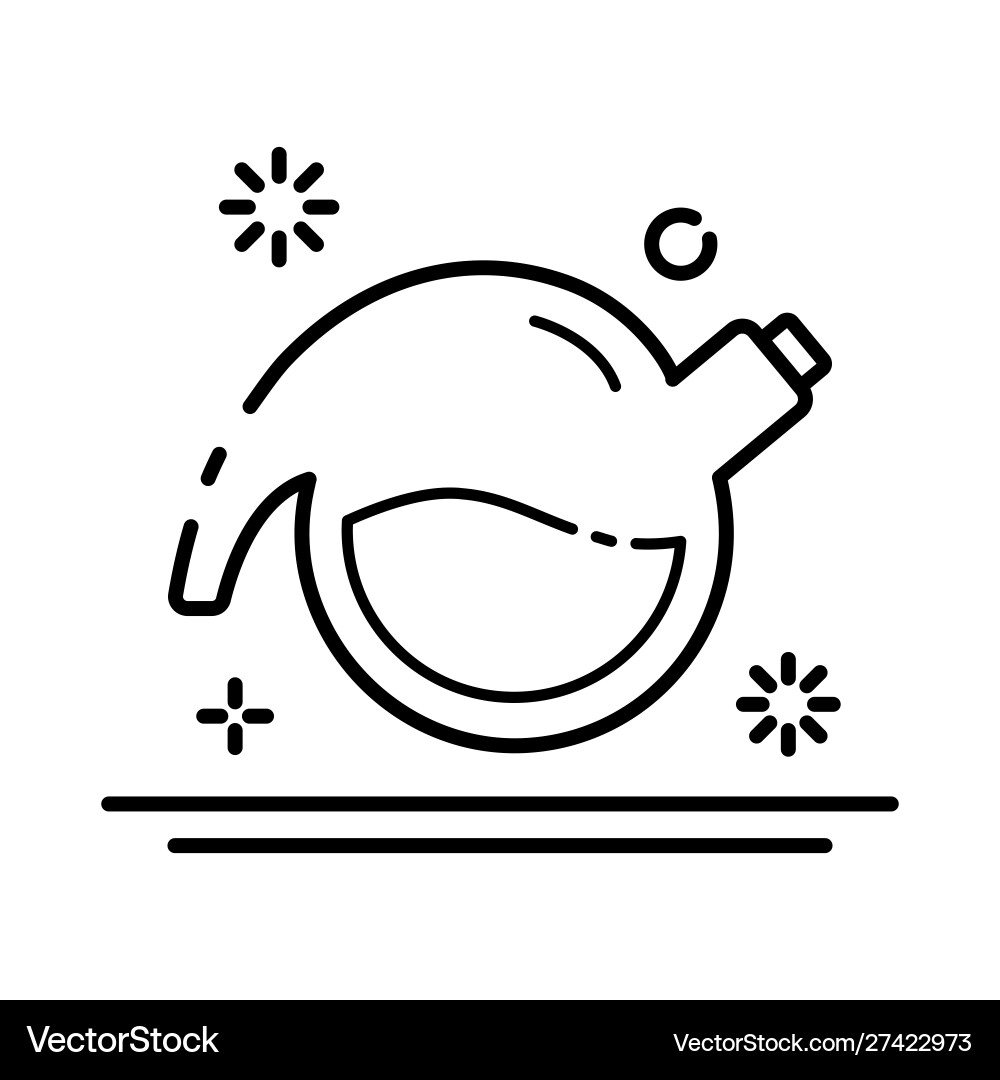 Laboratory flasks icon set Vector Image