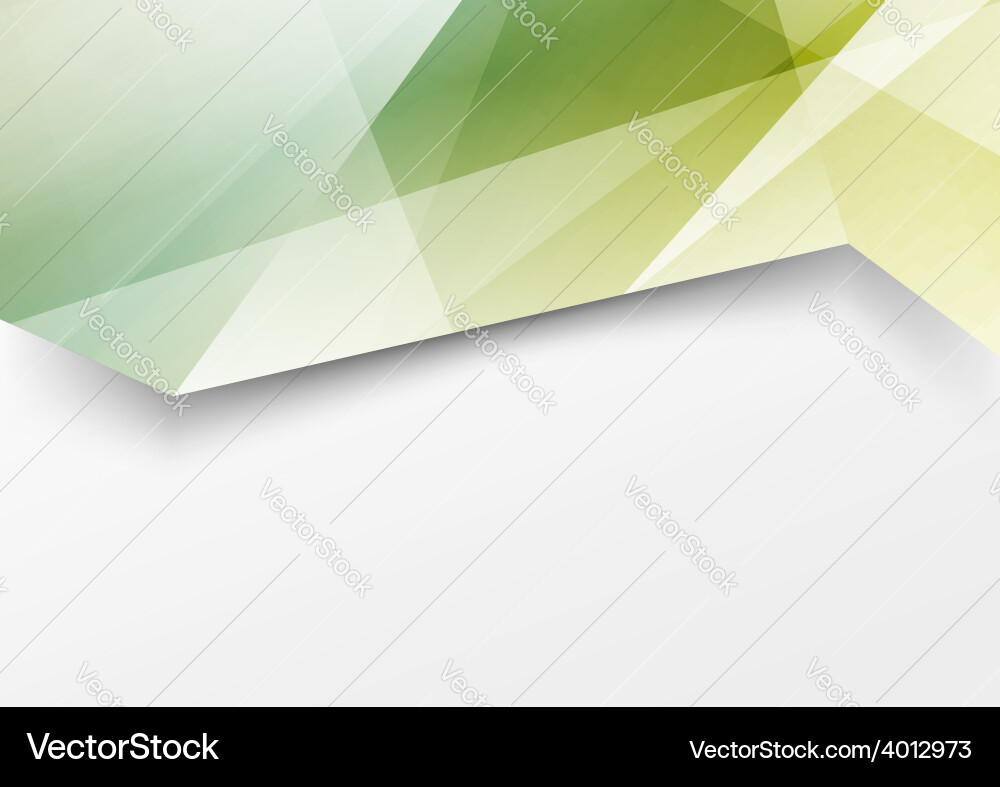 Modern abstract triangular pattern brochure vector image
