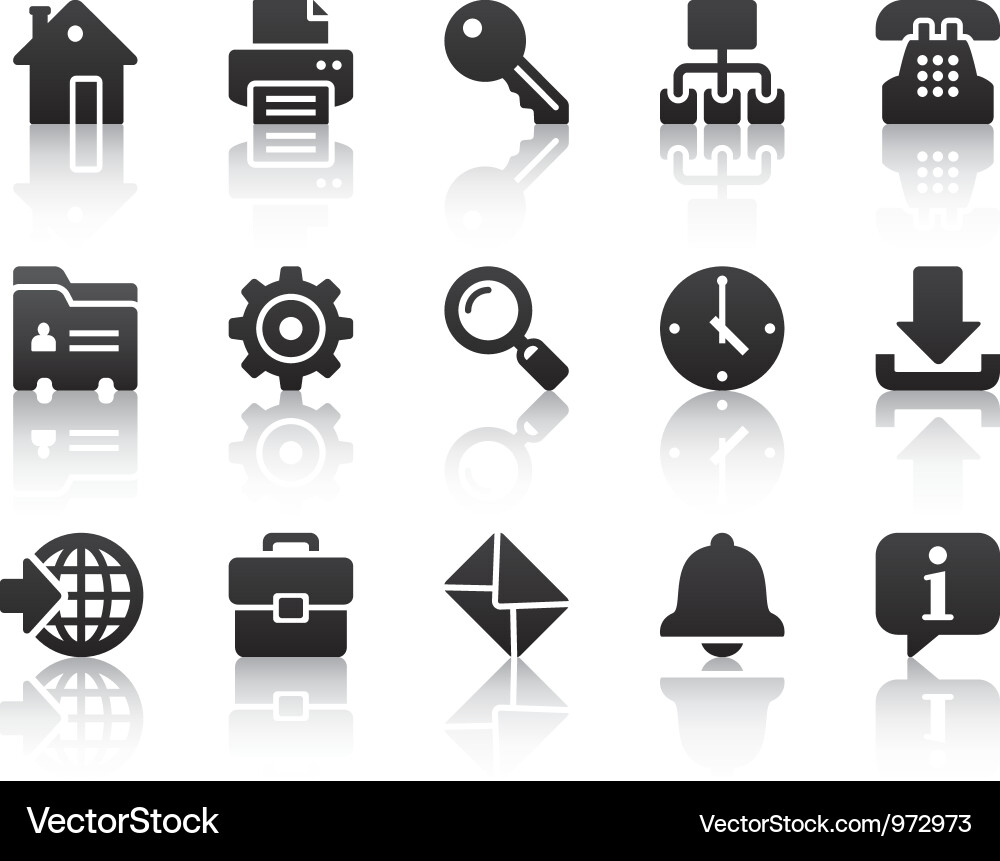 Moderne Internet Icon Set Vektorbild