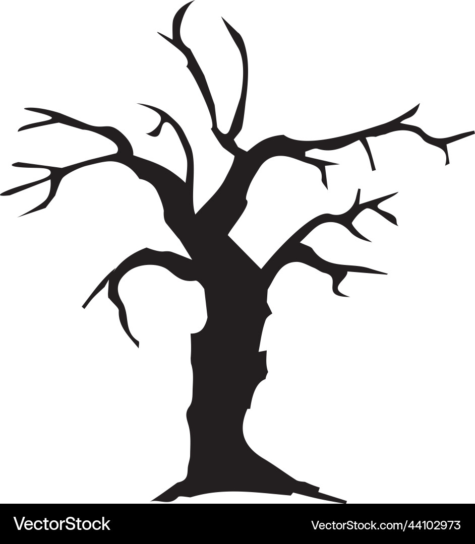 Scary tree Royalty Free Vector Image - VectorStock