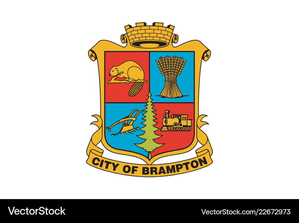 Simple flag of city canada Vector Image