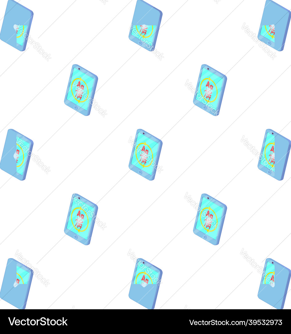 Translation from foreign language on phone pattern Translation from foreign language on phone pattern vector image