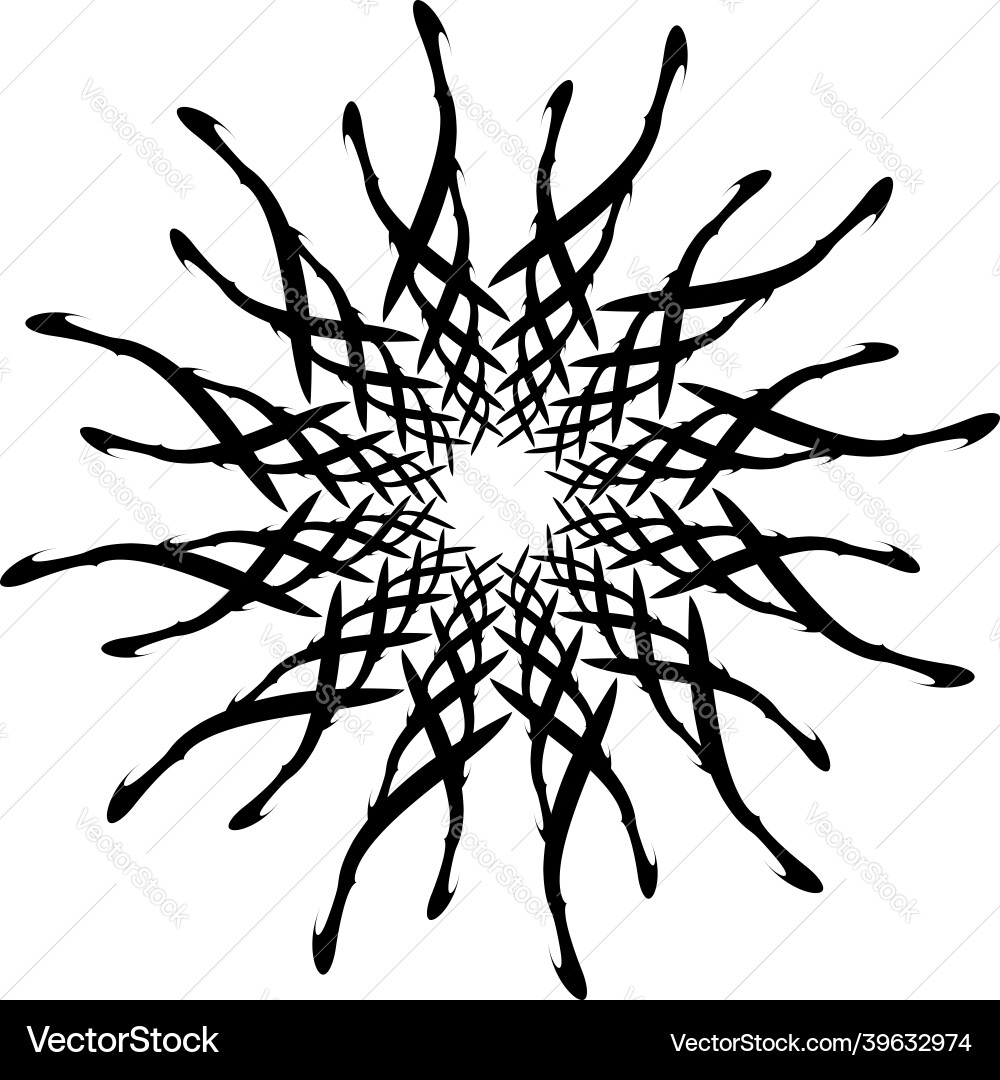 Abstract circular drawing amorphous nonfigurative Abstract circular drawing amorphous nonfigurative vector image