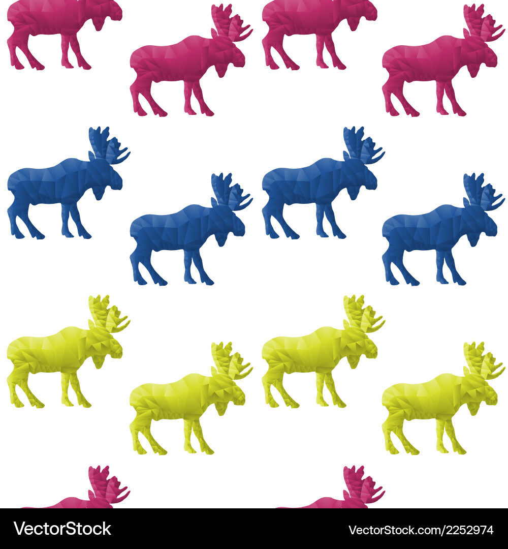 Abstract triangular moose vector image