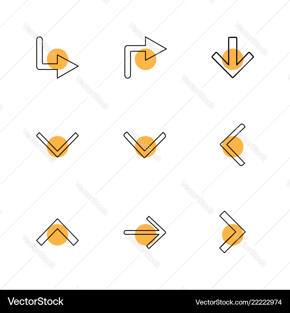 Arrows directions pointer arrow user vector image