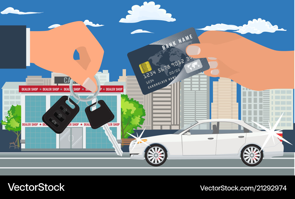 Auto Verkauf Konzept Kunden Auto Verkauf Konzept Kunden Vektorbild