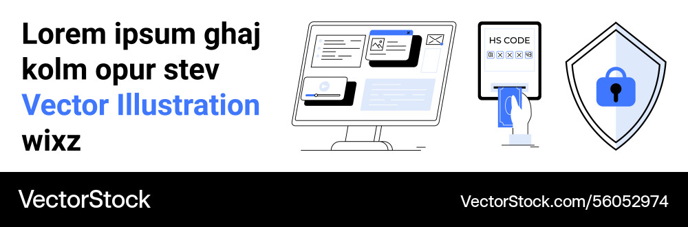 Digital security with multi-factor authentication Digital security with multi-factor authentication Vector Image
