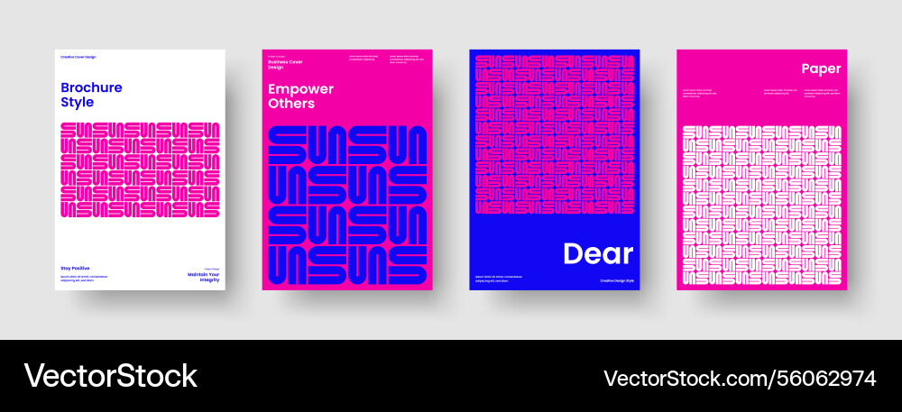 Geometric poster template creative banner layout Vector Image