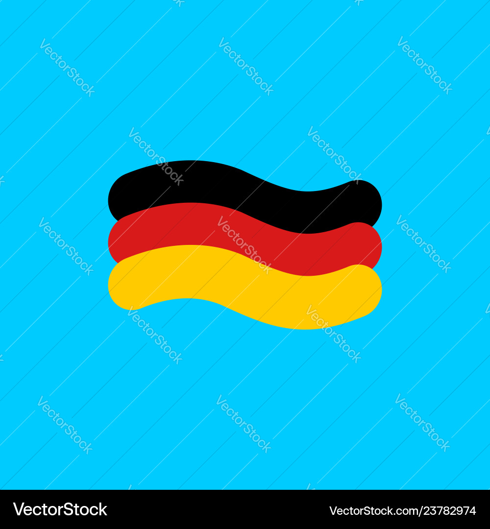 German flag linear style sign of state germany German flag linear style sign of state germany vector image