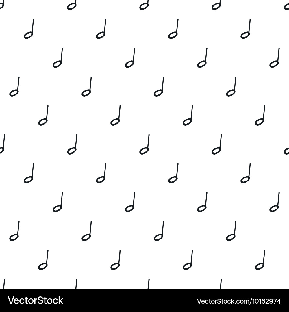 Seamless pattern with music notes vector image