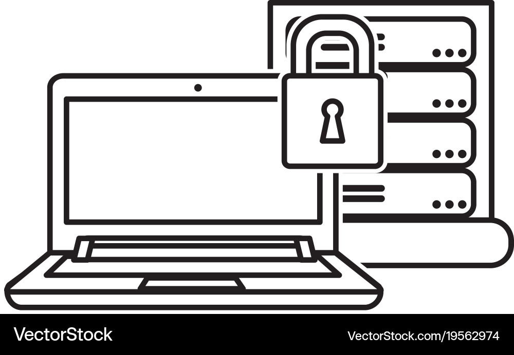 Web hosting design vector image