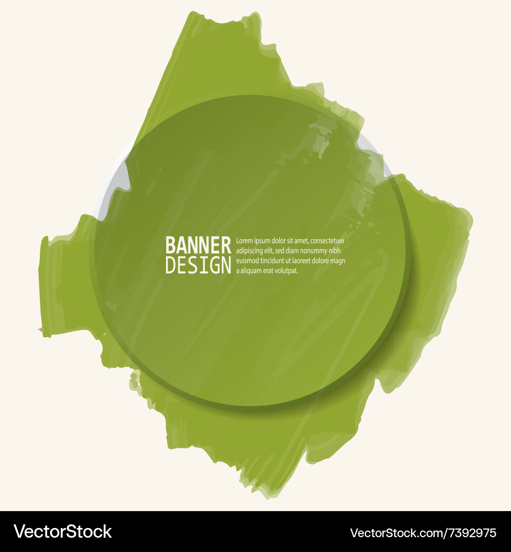 Abstract artistic background with paint element vector image