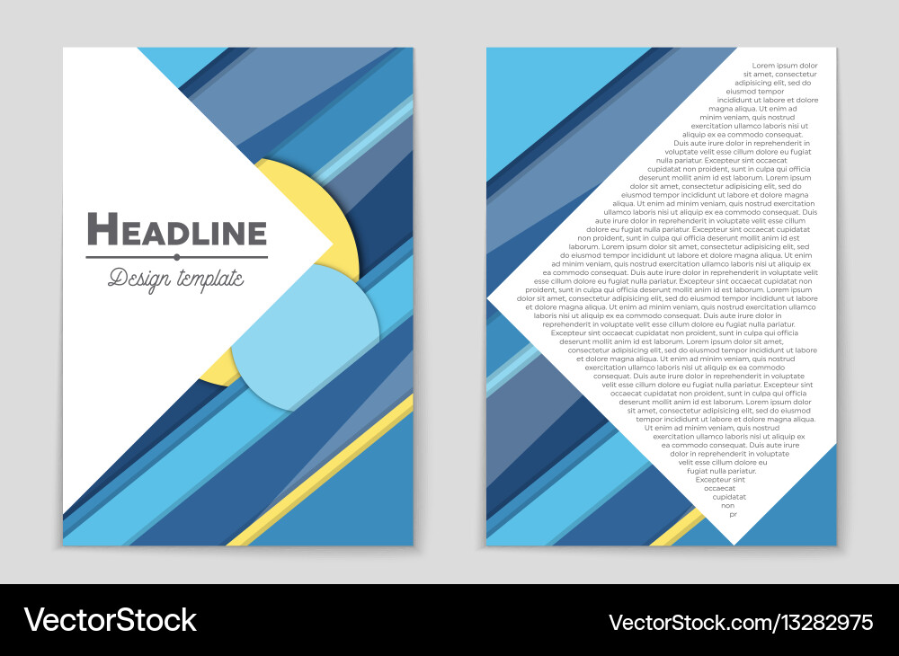 Abstract layout background set for art vector image