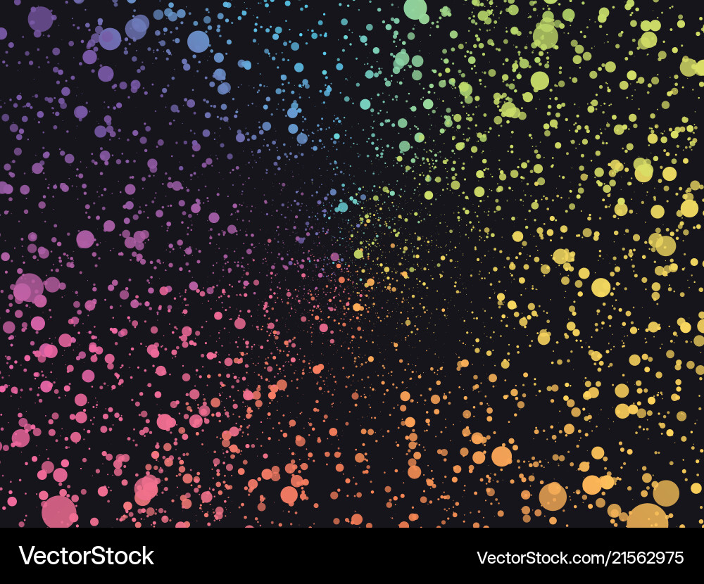 Abstract space color dots background Vector Image