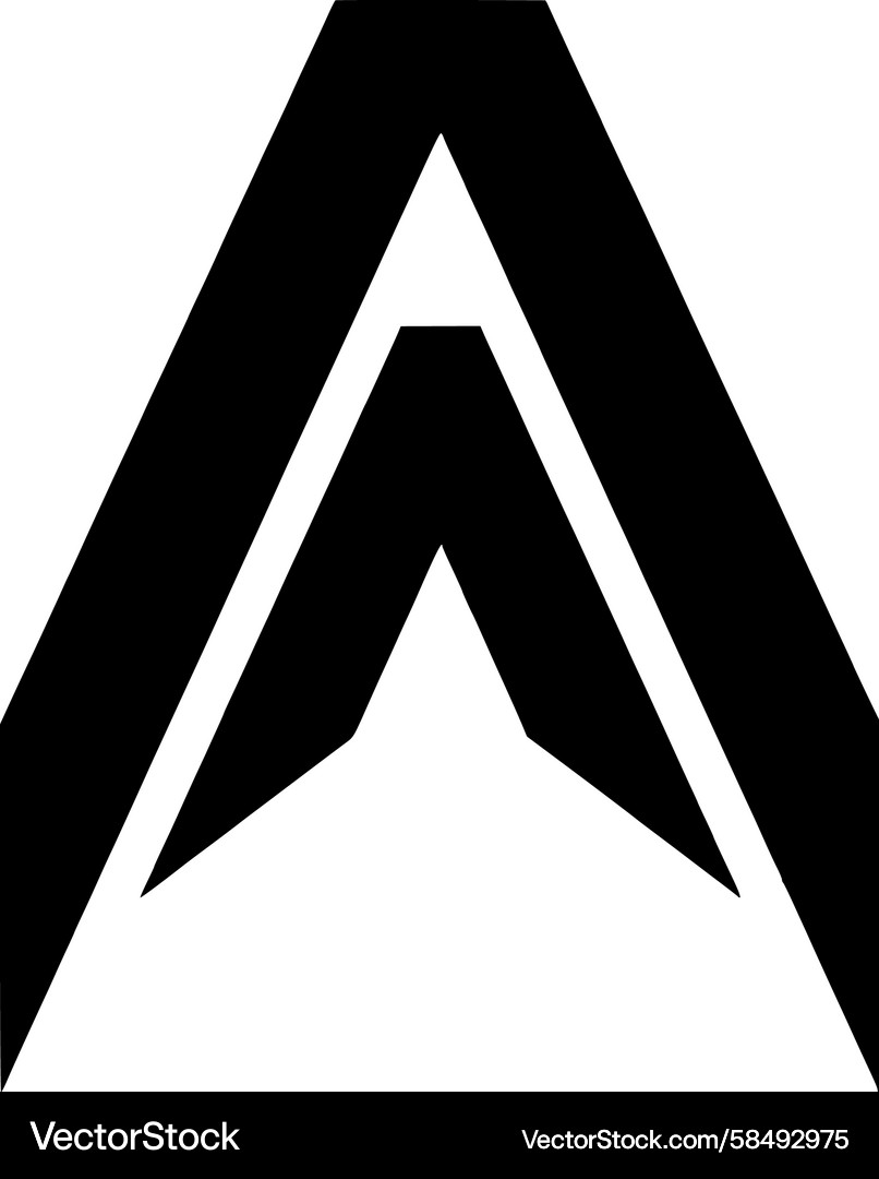 Dynamic Ascent Triangle Vector Image