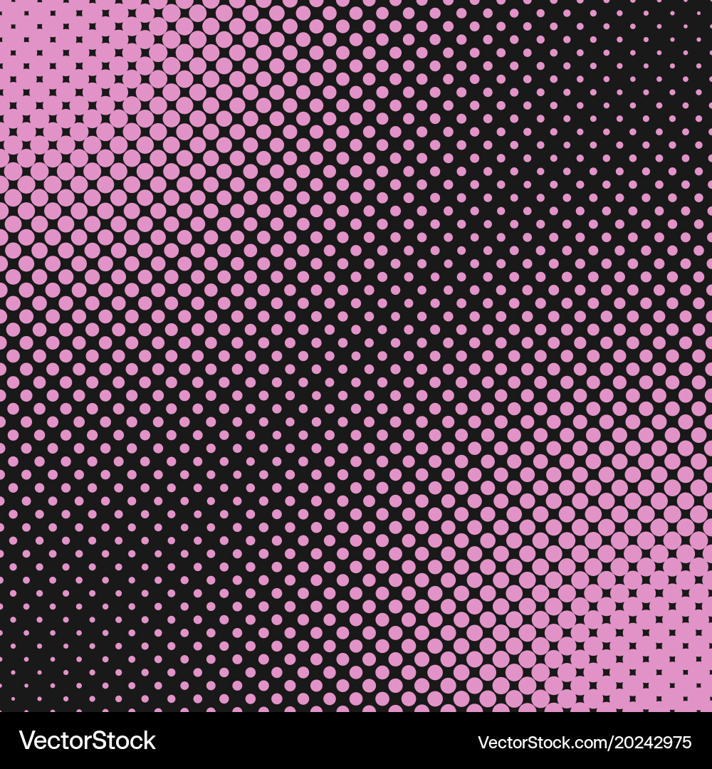 Geometric halftone dot pattern background - from vector image
