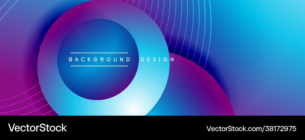 Gradient circles with shadows techno Gradient circles with shadows techno vector image