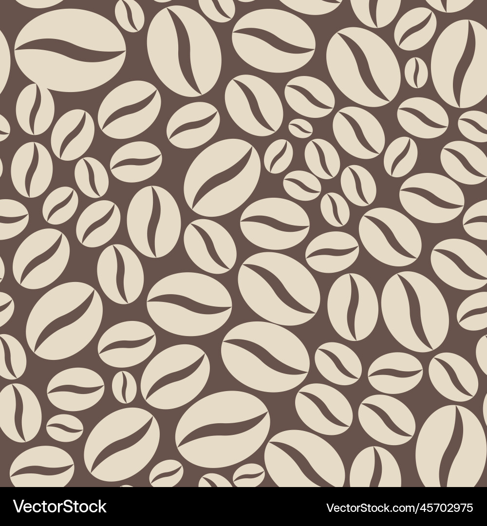 Seamless pattern with coffee on a brown background Seamless pattern with coffee on a brown background Vector Image