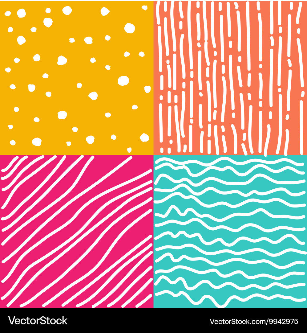 Set of seamless patterns Vector Image